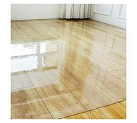 Premium Transparent Carpet Protector 1.5mm Thick Large Clear Vinyl Mat for Hardwood & Tile Floors Extra Long Hallway Runner Door Mat 150x150cm (4.92ft x 5ft)