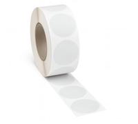 Premium Transparent Vinyl Clear Round Stickers 38 mm Self Adhesive Tamper Proof Waterproof Durable Labels 500 Count Roll Ideal for Crafts Packaging Mailing Sealing and Organization