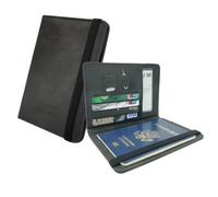 Premium Travel Passport Wallet | RFID Blocking Passport Holder with Card Slots and SIM Card Storage | Stylish and Secure Travel Organizer (Black)