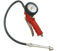 Premium Trigger Grip Tyre Inflator - Twin Push-On Connector - 0.5m Hose 1/4" BSP