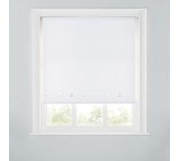 Premium Trimmable Square Eyelet Roller Window Blind - Light Filtering Fabric,Easy Fit,Child Safe Chain for Bedroom,Kitchen,Living Room. 6FT - WHITE - 180cm (W) x 170cm (L) | 70.8" (W) x 66.9" (L)