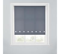 Premium Trimmable Square Eyelet Roller Window Blind - Light Filtering Fabric,Easy Fit,Child Safe Chain for Bedroom,Kitchen,Living Room. 5FT - CHARCOAL - 150cm (W) x 170cm (L) | 59" (W) x 66.9" (L)