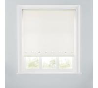 Premium Trimmable Square Eyelet Roller Window Blind - Light Filtering Fabric,Easy Fit,Child Safe Chain for Bedroom,Kitchen,Living Room. 5FT - CREAM - 150cm (W) x 170cm (L) | 59" (W) x 66.9" (L)