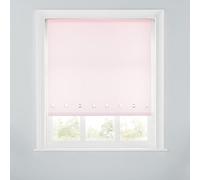 Premium Trimmable Square Eyelet Roller Window Blind - Light Filtering Fabric,Easy Fit,Child Safe Chain for Bedroom,Kitchen,Living Room. 4FT - PINK - 120cm (W) x 170cm (L) | 47.2" (W) x 66.9" (L)