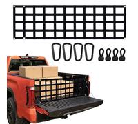 Premium Truck Tailgate Net - 60" x 18" Heavy-Duty Cargo Mesh for Full Size Trucks (Chevy Silverado, Ford F-150, Ram, Toyota Tacoma, Tundra) | Tool-Free Installation, UV Resistant & Aerodynamic