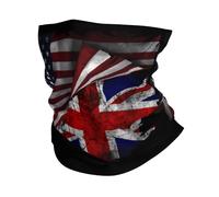 Premium Tube Scarf,America and Britain British Flag Vintage,Facial Decoration Non-Slip Neck Scarf for Yoga Women Climbing 26X30cm