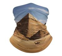 Premium Tube Scarf, Neck Warmer Ancient Egypt Pyramid Quick Drying Neck Gaiter for Yoga Men Workout