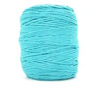 Premium Turquoise Macrame Cord, 100 m / 328 ft of 5 mm Thick Natural Cotton Thread Yarn Macrame Rope for Wall Hangings, Plant Hangers, DIY Crafts, Home Decorations, Gift Wrapping (Reel)