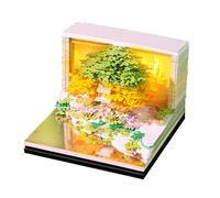 Premium Twenty Twenty Six Weekly Desk Calendar Press Button Toss Blossomy Treehouse Creation Note Pad Present Concept Blossomy Treehouse LED Desk Calendar