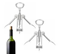 Premium Twin Lever Corkscrew in Elegant Copper Finish - Effortlessly Uncork Your Favorite Wines (2, Chrome)