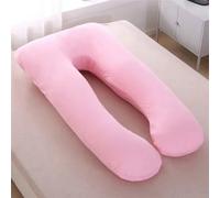 Premium U-Shaped Full Body Pregnancy Pillow For Maternity Support & Back Pain Relief With Washable Cover, Pink