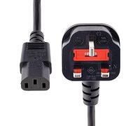 Premium UK 3 Pin Plug to IEC C13 Power Cable Lead - 13A Fused Heavy Duty Mains Power Cord for PC, Monitor, Printer, TV, Kettle, Computer, Server, Desktop (Desktop cable 1.5 meter)