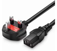 Premium UK 3 Pin Plug to IEC C13 Power Cable Lead - 13A Fused Heavy Duty Mains Power Cord for PC, Monitor, Printer, TV, Kettle, Computer, Server, Desktop (Desktop cable 10 meter)