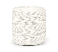 Premium Undyed Macrame Cord, 100 m / 328 ft of 5 mm Thick Natural Cotton Thread Yarn Macrame Rope for Wall Hangings, Plant Hangers, DIY Crafts, Home Decorations, Gift Wrapping (Reel)
