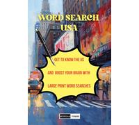 Premium USA Word Search Puzzle Book by Morgan Tendre: 1000+ Words | Large Print American-Themed Word Finds for Adults & Seniors | Fun, Relaxing Brain Games About All 50 States