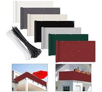 Premium UV Proof Balcony Cover 150x850cm Weather Resistant Garden Deck Shade Includes Cable Ties Perfect for Backyard Patio Protection Red Wine Color