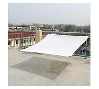 Premium UV Protection Outdoor Shade Sail - 2.4 x 3.5 m Garden Netting Versatile Canopy for Patios Botanical Gardens and Storage Areas Tear Resistant White Mesh Cover
