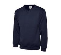 Uneek Clothing Sweatshirt UC204 Premium V-Neck 340GSM Navy 3XL
