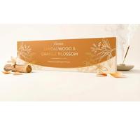 Premium Vahara Golden Bloom Natural Hand-Rolled Masala Incense Sticks Sandalwood & Orange Blossom Fragrance, 100 GMS Home Fragrance, Meditation & Relaxation