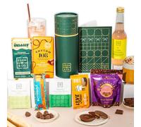 Premium Vegan Chocolate Letterbox Gift Tube with Truffles & Hot Chocolate, Luxury Gourmet Gifts for Women, Men, Couples by EDEN & CO - Plus Non-Alcoholic Mocktail