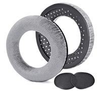 Premium Velour Replacement Ear Pads for Beyerdynamic DT770 Pro/DT880/DT990 - Comfort Ear Cushions for Headphones, Made of Velour & Memory Foam (Grey)