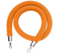 Premium Velvet Barrier Ropes with Silver Hooks - Thick VIP Stanchion Queue Ropes for Hotels Hospitals Banks - 3/4/5 Ft Crowd Control Hanging Ropes (Color: Green)