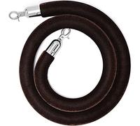 Premium Velvet Rope Barriers with s - 1m Stanchion Queue for Events, Elegant Brown for Red Carpet, Crowd Control, VIP Line Management, Event Planning