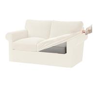 Premium Velvet Stretch Sofa Cover Set 7-Piece Slipcovers for 3-Seater Sofa Dark Grey Elastic Band for Seat Cushions & Backrests X-Large Size 5 PCS for 2 Seat Set