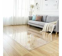 Premium Vinyl Area Rug for Office Chair Clear Floor Protector for Hardwood ScratchResistant Washable Mat for Living Room Home Kitchen (30x30in/75x75cm)