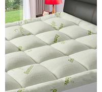 Premium Viscose Made from Bamboo California King Size Mattress Topper for Back Pain,