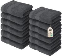 Premium Washcloth Set (30 x 30 CM) 100% Cotton Face Cloths Highly Absorbent and