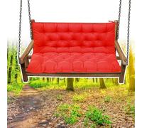 Premium Water Resistant Swing Cush Replacement 4" Thick Padding Universal Fit for Outdoor Chairs Benches & Patio Swings Enhance Comfort & Sle