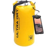Premium Waterproof Bag, Sack with Phone Dry Bag and Long Adjustable Shoulder Strap Included, Perfect for Kayaking/Boating/Canoeing/Fishing/Rafting/Swimming/Camping/Snowboarding (Yellow 10 L) …