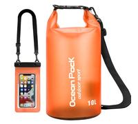 Premium Waterproof Bags, 10L 5L 2L Dry Bag with Waterproof Phone Pouch and Long Adjustable Shoulder Strap for Outdoor Activities and Water Sports, Travel, Camping, Hiking, Swimming, Boating