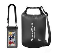 Premium Waterproof Bags, 10L 5L 2L Dry Bag with Waterproof Phone Pouch and Long Adjustable Shoulder Strap for Outdoor Activities and Water Sports, Travel, Camping, Hiking, Swimming, Boating
