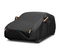 Premium Waterproof Car Cover for Indoor and Outdoor Use with Cotton - All Weather Protection from Rain, Snow, UV, Dust and Hail - Fits Saloon/Hatchback Up to 177"/450cm