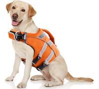 Premium Waterproof Dog Life Jacket with Reflective Stripes - Safe for Water Adventures(Orange,S)