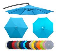 Premium Waterproof Patio Umbrella Canopy Cover - Replacement for 2m/2.7m (6/8 Ribs) - Durable Outdoor Parasol Fabric for Superior Sun Protection & Weather Resistance