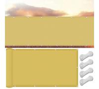 Premium Waterproof Sun Shade Sail 240x600 cm, UV Protection 98%, Tear-Resistant, Lightweight Yellow for Garden, Patio, Outdoor Spaces - Enhance Your Outdoor Living!