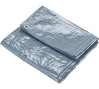 Premium Waterproof Tarpaulin with Eyelets Ground Sheet Heavy Duty Tarp KAV Grey One Size