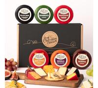 Premium Waxed Cheese Selection Gift Set - 6 x 200 g Luxury Cheddars & Red Leicester | Cheshire Cheese Company Gourmet Cheese Gift