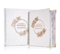 Premium Wedding Planner & Organizer - Exquisite Wedding Keepsake for Couples | Comprehensive Budget Management, Seating Arrangements, 18-Month Countdown | Ideal Engagement Gift (Floral Pattern)