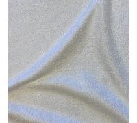 Premium Weight 370grm Bamboo Terry Towelling, 150cm Wide. (White)