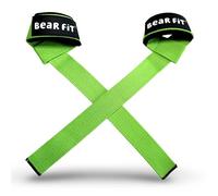 Premium Weight Lifting Wrist Straps for Weightlifting, Deadlifts, Pull-Ups, Rows & Strength Training - Heavy-Duty Gym Wrist Straps with Neoprene Padding for Men and Women (Lime)