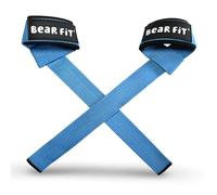 Premium Weight Lifting Wrist Straps for Weightlifting, Deadlifts, Pull-Ups, Rows & Strength Training - Heavy-Duty Gym Wrist Straps with Neoprene Padding for Men and Women (Blue)