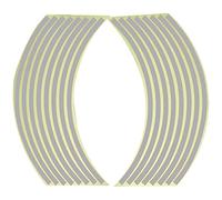 Premium Wheel Rim Sticker 18 Inches Rim Tape Reflector Use Easy To Put On 2 Wheels 4 Wheels Common Steel Wheel? Aluminum Hole Compatible White Convenient