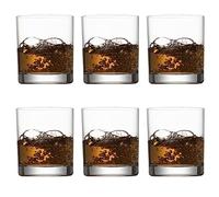 Premium Whiskey Glasses Set of 6, 300ml Old Fashioned Lowball Rocks Glasses | Lead-Free Crystal Lowball Glass Set for Scotch, Rum, Bourbon, Cocktails, Gift Box, Perfect for Any Occasion, Dishwasher Safe