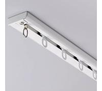 Premium White/Black/Champagne Curtain Track 1Layer Ceiling Mount Rod Set for Bedroom/Private Space/Dressing Room/Room Divider (2.9m/9.5ft)