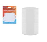 PMS International Nit Combs – Premium White Fine Tooth, 8.5×5.1 cm – Durable Pack of 3