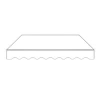 Premium White Patio Awning Fabric - 4x3m (13.1x9.8ft) UV-Resistant Sunshade Canopy for Windows & Doors, Easy to Install Outdoor Garden Shelter Cover